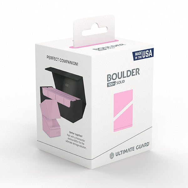 Deck Case: Boulder 100+ Standard Size- Solid Candy Pink