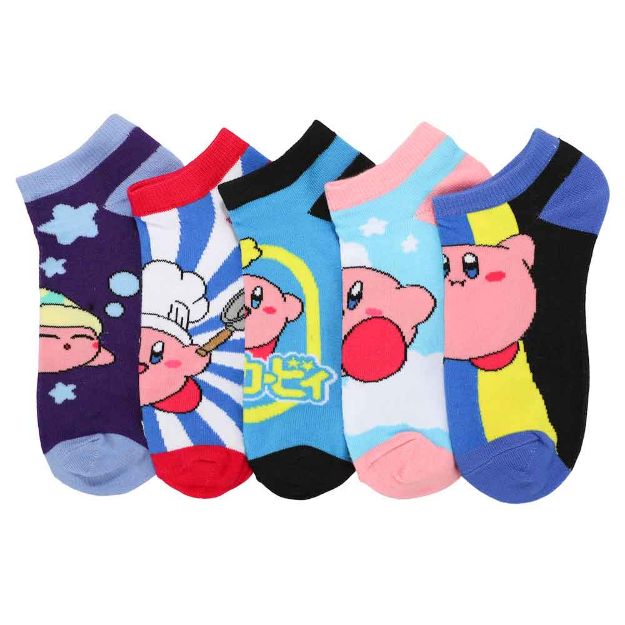 Bioworld - Kirby Actions 5 Pair Ankle Socks