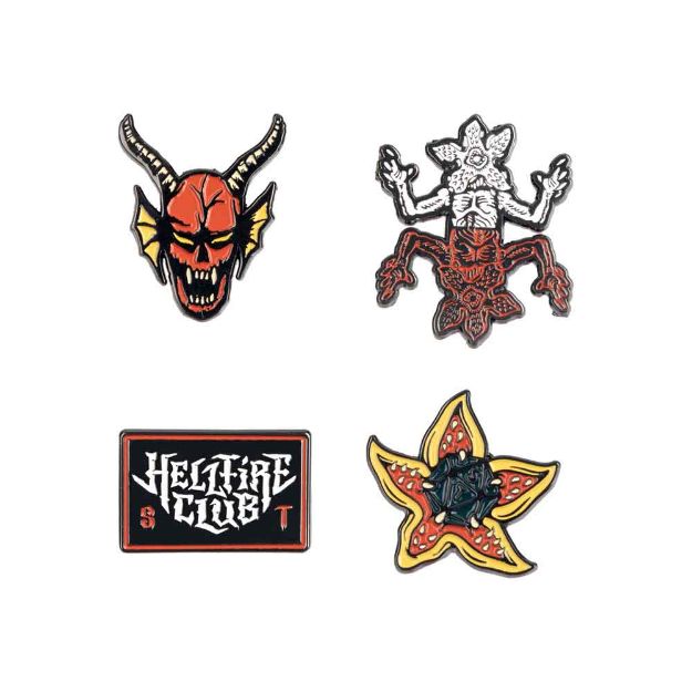 Bioworld - Stranger Things Hellfire Club Lapel Pin Set