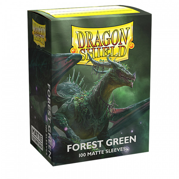 Dragon Shield: Matte Sleeves - Standard - Forest Green (100-Pack)