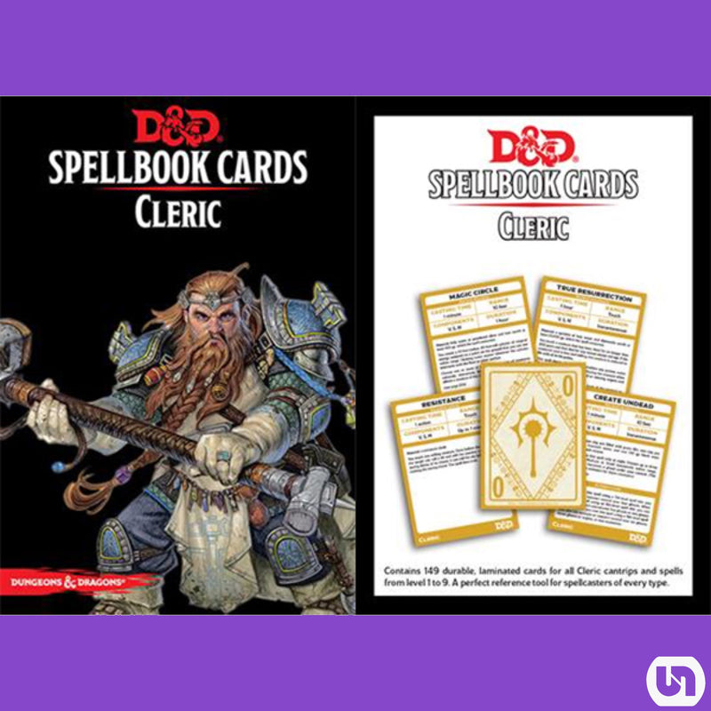 Dungeons & Dragons 5E: Spellbook Cards - Cleric (Updated)