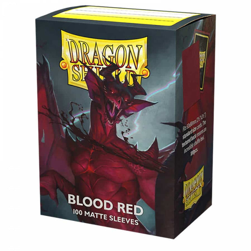 Dragon Shield: Standard Matte Sleeves - Blood Red (100 Pack)
