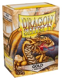 Dragon Shield: Matte Sleeves - Gold (100-Pack)