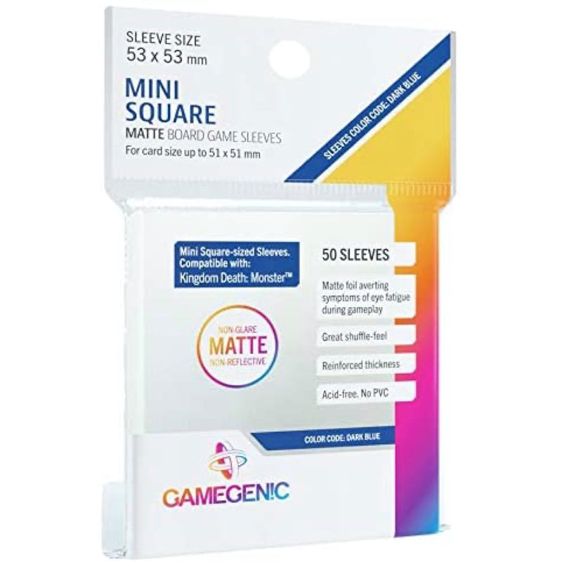 Gamegenic: Matte Board Game Sleeves 50ct - Mini Square