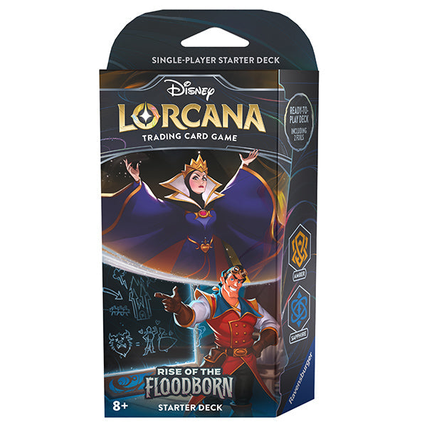 Disney Lorcana: Rise of the Floodborn - Starter Deck (Amber & Sapphire)