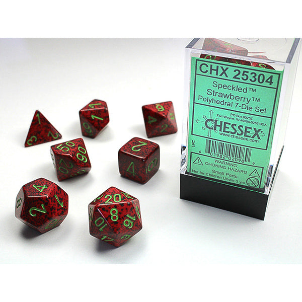 Chessex: 7-Die Set Speckled: Strawberry