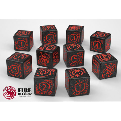 10d6 Game of Thrones: Targaryen Dice Set