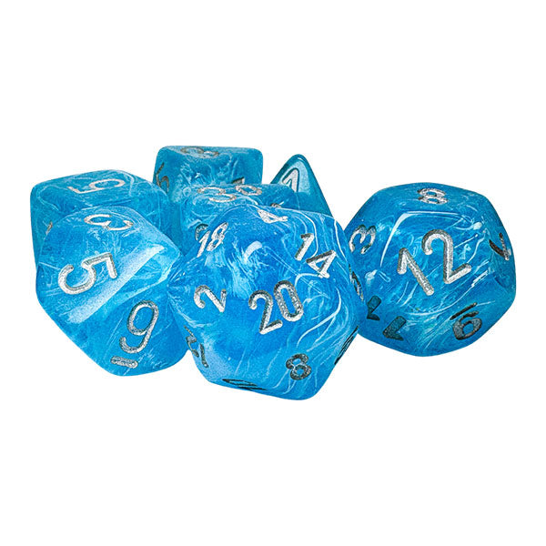 7-Die Set Mega-Hedrals Luminary: Sky/Silver