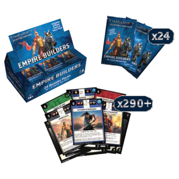 Time Rift CCG: Empire Builders Booster Box Display, Alpha Shadow Run (24 Packs)