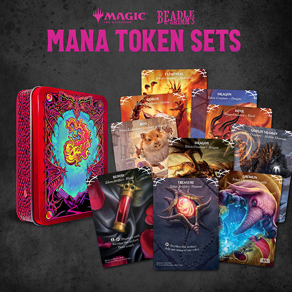 MTG: Token Set- Red Mana Metal Token Set