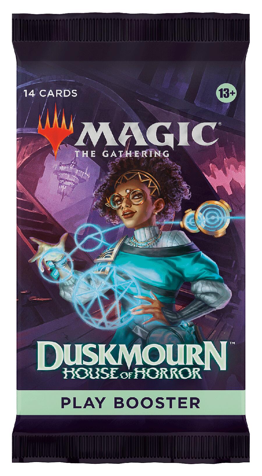 mtg duskmourn poster cards Magic The Gathering Duskmourn House of Horror Play Booster Pack
