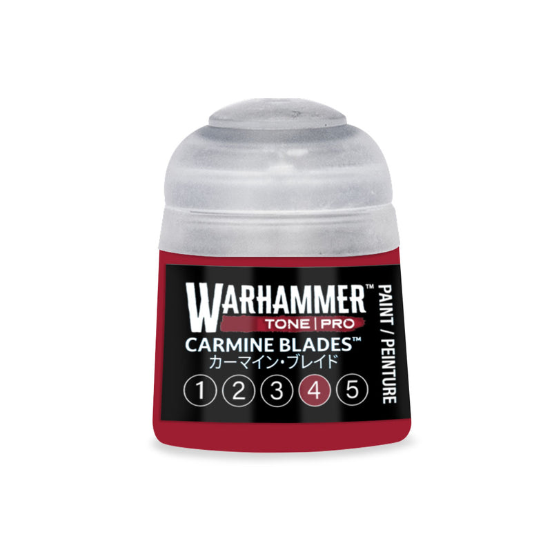 Warhammer Tone Pro Carmine Blades 4 12ml paint pot