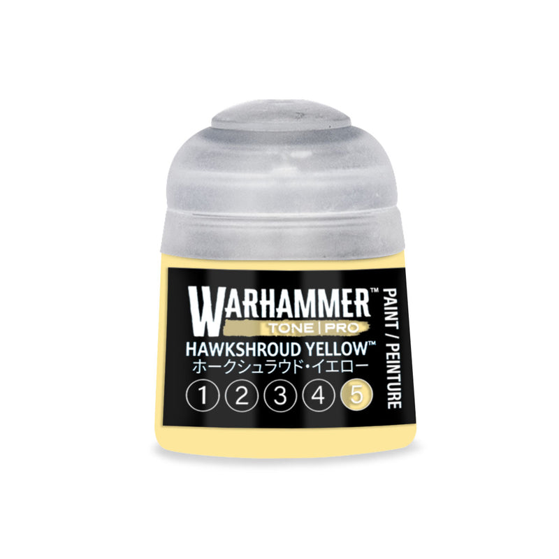 Warhammer Tone Pro Hawkshroud Yellow 5 12ml paint pot