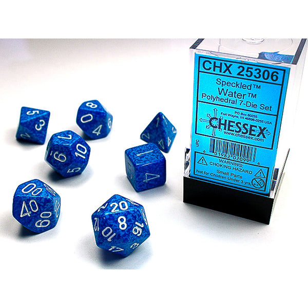 Chessex: 7-Die Set Speckled: Water