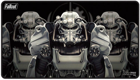 Ultra PRO: Black Stitched Standard Gaming Playmat - Brotherhood of Steel (Fallout)