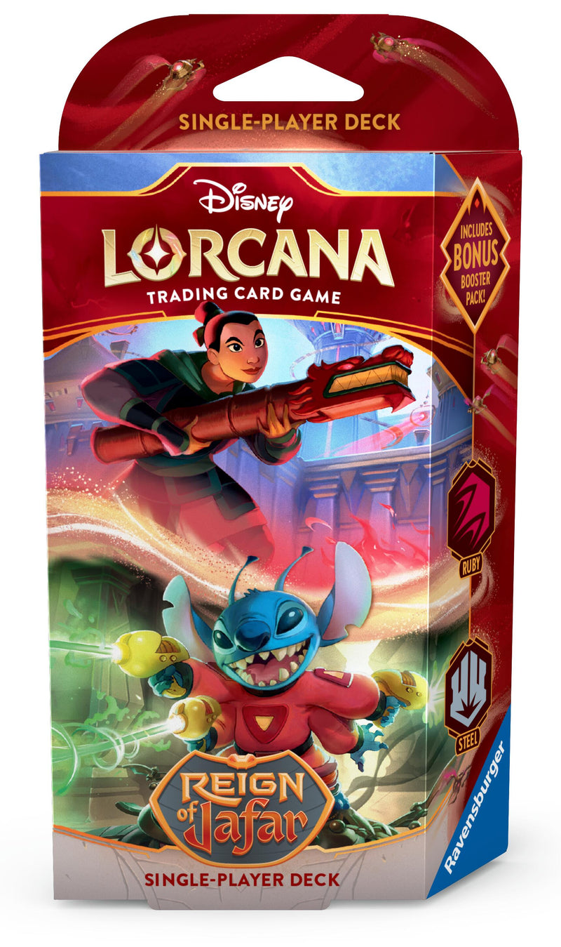 Lorcana TCG: Reign of Jafar Starter Deck (Ruby & Steel) Lorcana TCG: Reign of Jafar Starter Deck (Ruby & Steel)