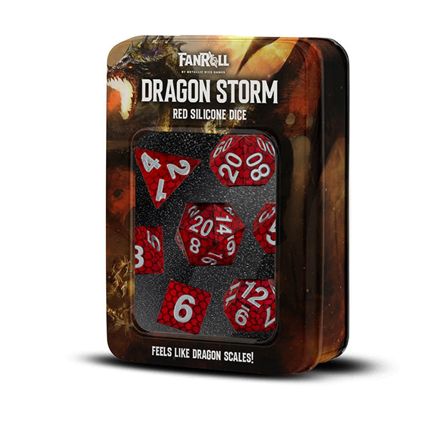 MTD: 7-Die Set Silicone Dragon Storm: Red Dragon Scales