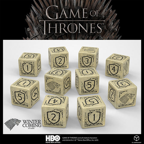 10d6 Game of Thrones: Stark Dice Set