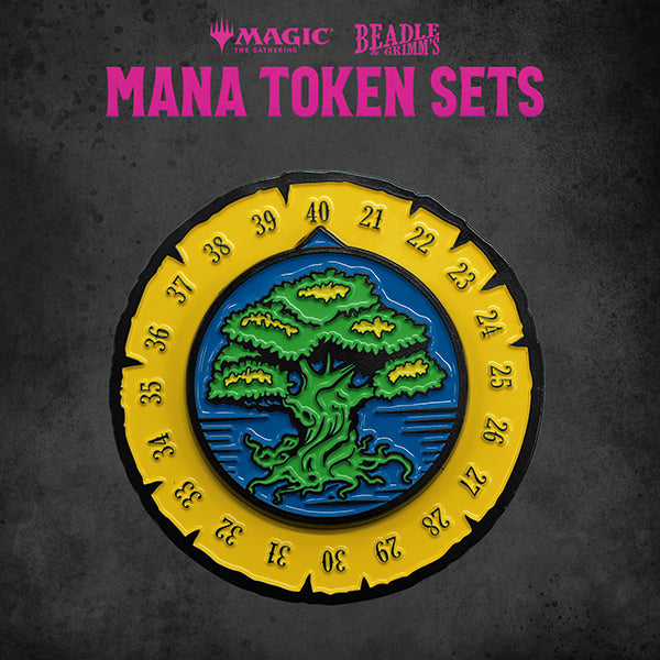 MTG: Token Set- Green Mana Metal Token Set