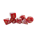 7-Die Set Mega-Hedrals Glitter: Ruby/Gold