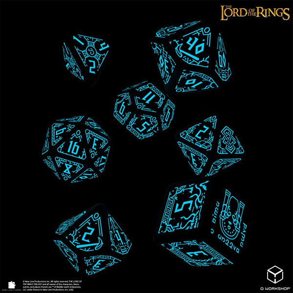 7-Die Set: The Lord of the Rings- Moria -Glow in the Dark- Dice Set