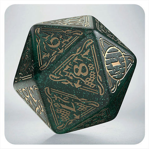Jumbo D20 Spindown: Hobbit TCG Dice- Verdant