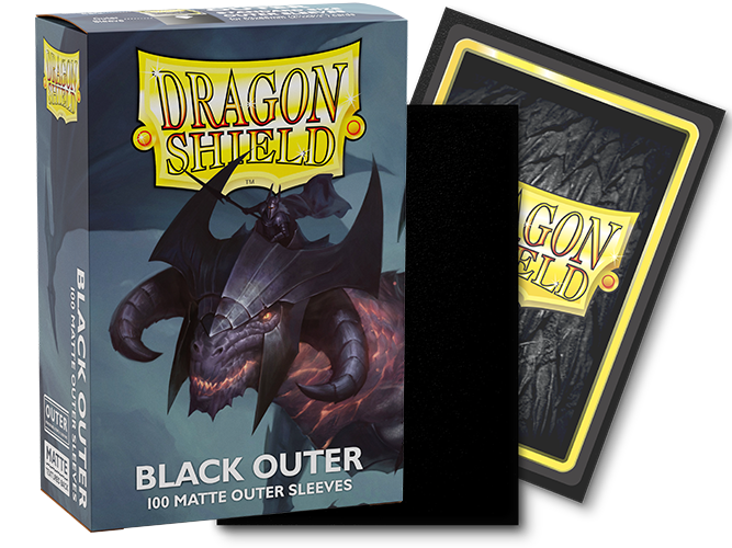 Dragon Shield: Matte Black (100ct) Outer Sleeves