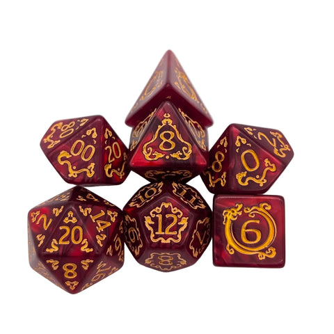 Dragon Red Dice Set