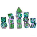 D&D Adventure Dice - Warlock: Purple, Green