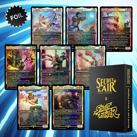 Secret Lair Drop: February Superdrop - Secret Lair x Street Fighter - Traditional Foil Edition