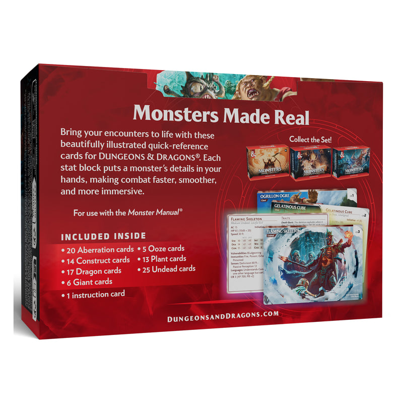 Dungeons & Dragons: Reference Cards Monsters: Fearsome and Ferocious D&D