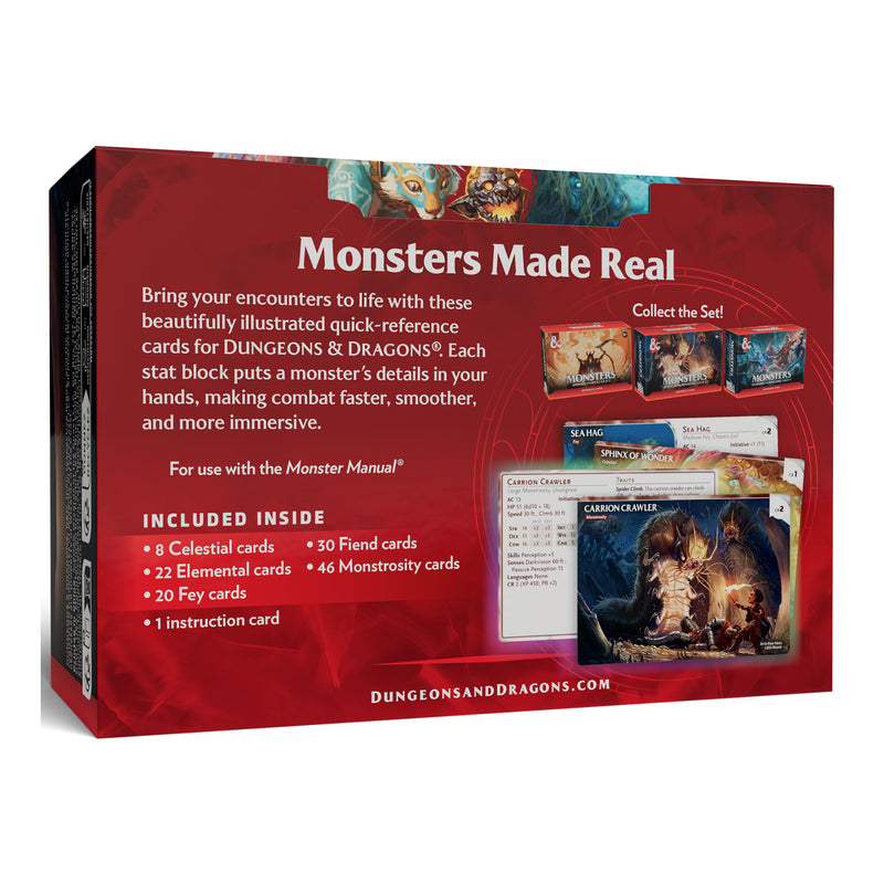 Dungeons & Dragons: Reference Cards Monsters: Mystical and Menacing D&D