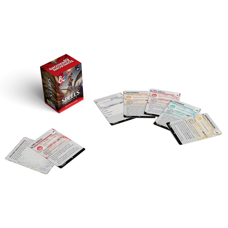Dungeons & Dragons: Reference Cards Spells: Level 4-5 D&D