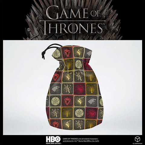 Dice Pouch: Game of Thrones- Sigils Pattern