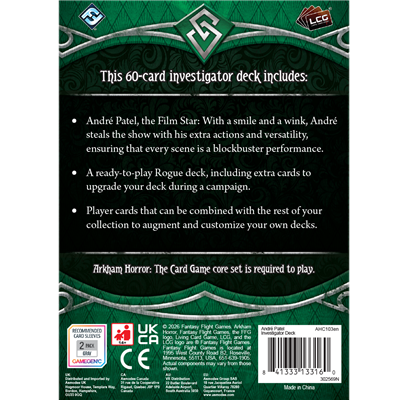 Arkham Horror: The Card Game - André Patel Investigator Deck
