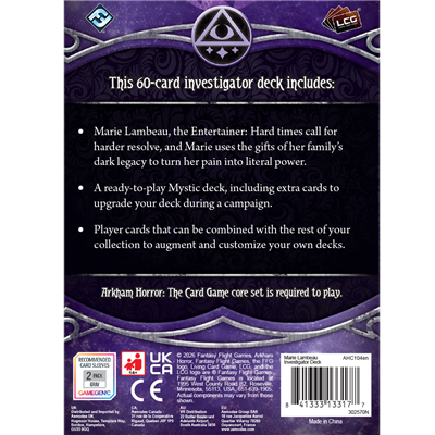 Arkham Horror: The Card Game - Marie Lambeau Investigator Deck