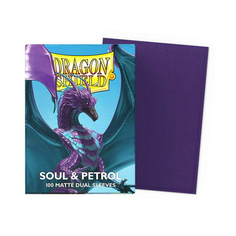 DRAGON SHIELD SLEEVES: MATTE DUAL: SOUL AND PETROL (100CT)