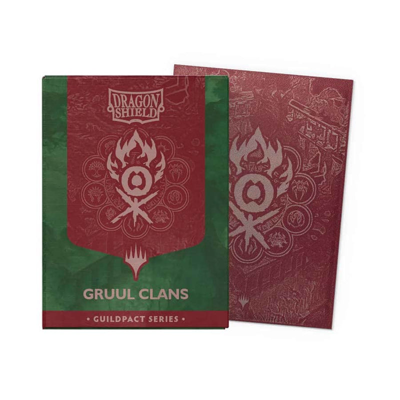 DRAGON SHIELD: MAGIC THE GATHERING: GUILDPACT SERIES: MATTE DUAL ART (STANDARD SIZE LICENSED SLEEVES): GRUUL CLANS (100CT)
