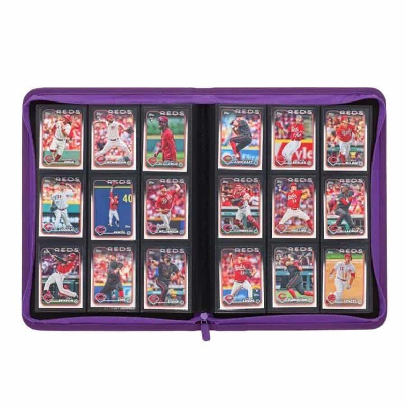 BCW SUPPLIES: Z-FOLIO 9-POCKET ALBUM: PURPLE