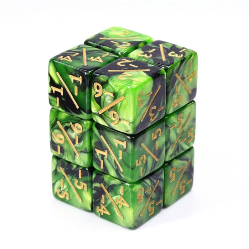 Foam Brain Games: -1/-1 Green and Black Glitter Counters