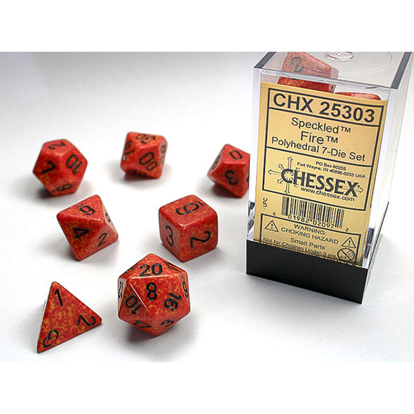 Chessex: 7-Die Set Speckled: Fire