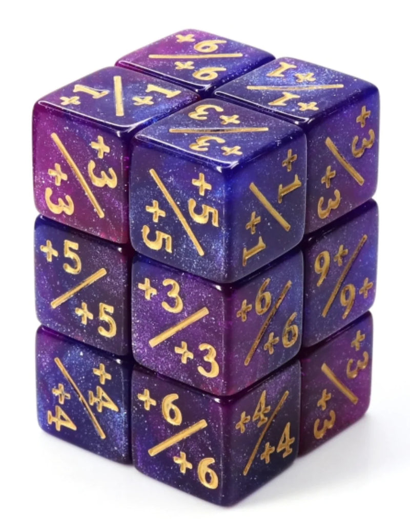 Foam Brain Games: +1/+1 Dark Blue and Purple Glitter Counters