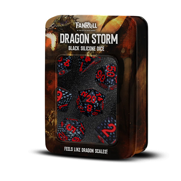 MTD: 7-Die Set Silicone Dragon Storm: Black Dragon Scales