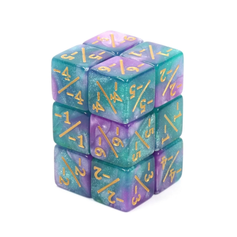 Foam Brain Games: -1/-1 Light Blue and Purple Glitter Counters