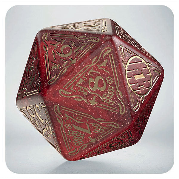 Jumbo D20 Spindown: Hobbit TCG Dice- Ember