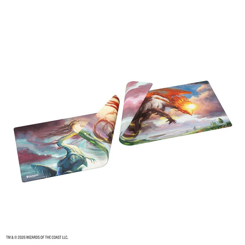 GAMEGENIC: MAGIC THE GATHERING: ECL LORWYN ECLIPSED: DOUBLE-SIDED PLAYMAT: EIRDU CARRIER OF DAWN AND ISILU CARRIER OF TWILIGHT