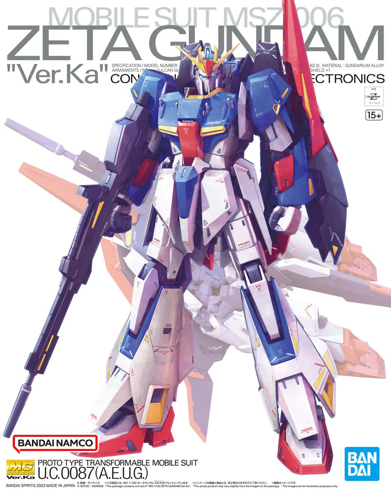 Gundam Model Kit: Mg 1/100 - Zeta Gundam Ver.Ka