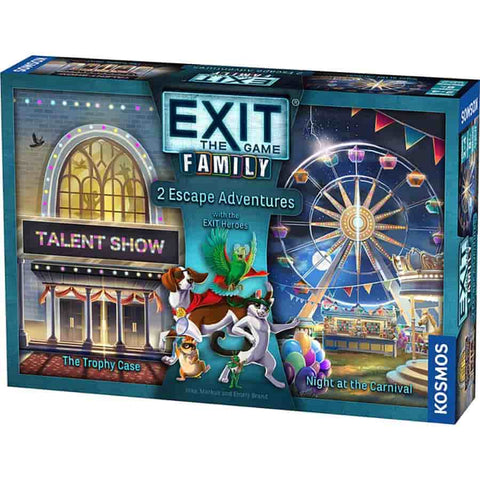 EXIT: THE GAME: FAMILY: TWO ESCAPE ADVENTURES: THE TROPHY CASE AND NIGHT AT THE CARNIVAL (VOLUME 2)