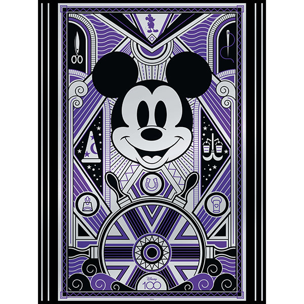 Disney: 100 Years of Wonder: Deco-Luxe Mickey Puzzle (500 Piece)