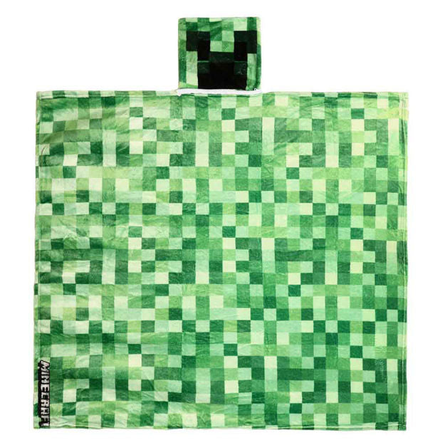 Minecraft Creeper Fleece Pocket Throw Blanket